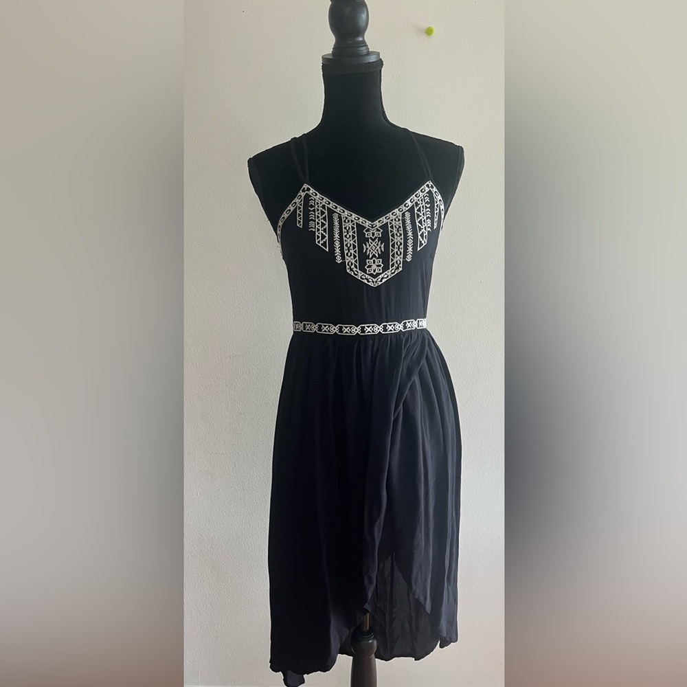 Flying Tomato Black and White  Maxi Dress